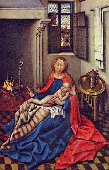 Maria mit dem Jesuskind am Kamin, Robert Campin